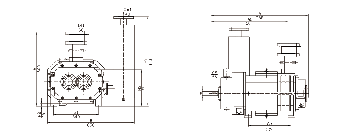 RSP280干式螺桿真空泵