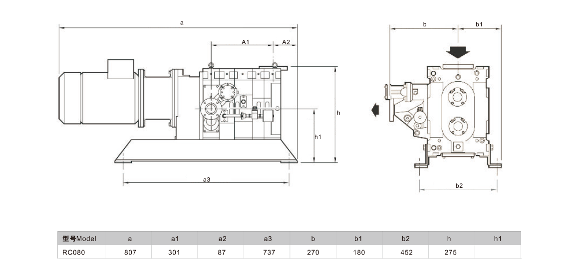 RC080爪式真空泵 RC080爪式真空泵